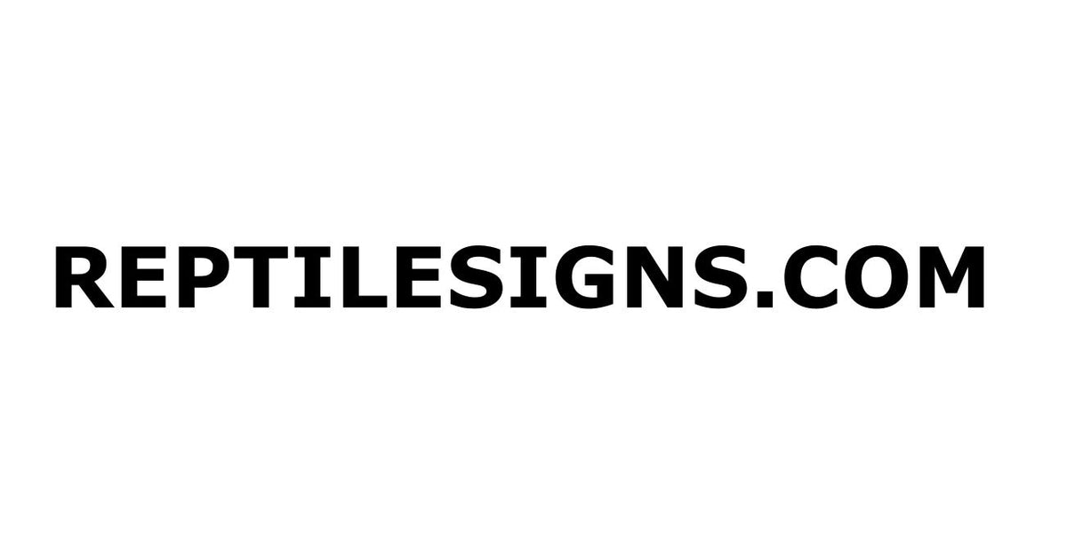 Turtle Signs – Reptile Signs